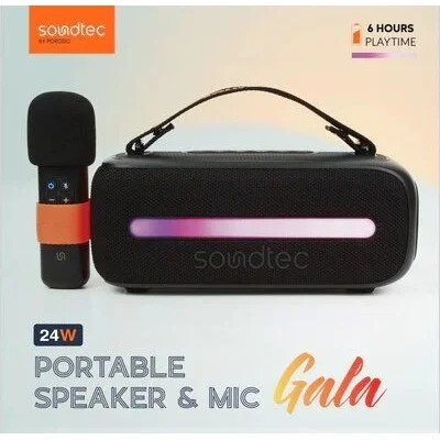 Porodo Soundtec Gala Portable Speaker Mic _ Black